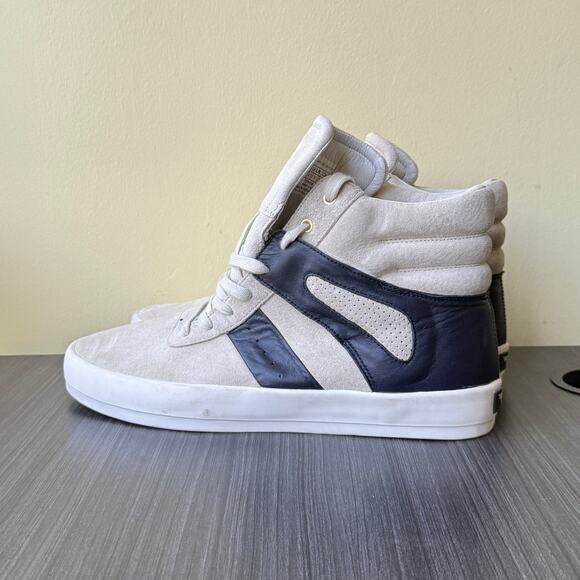 CREATIVE RECREATION MORETTI TAN NAVY SUEDE FAUX LEATHER SIZE 12 - Picture 6 of 7